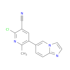 3-Pyridinecarbonitrile, 2-chloro-5-imidazo[1,2-a]pyridin-6-yl-6-methyl-