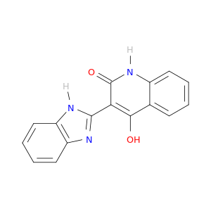 2(1H)-Quinolinone, 3-(1H-benzimidazol-2-yl)-4-hydroxy-