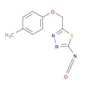 1,3,4-Thiadiazole, 2-isocyanato-5-[(4-methylphenoxy)methyl]-