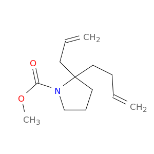 1-Pyrrolidinecarboxylic acid, 2-(3-butenyl)-2-(2-propenyl)-, methyl ester
