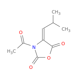 2,5-Oxazolidinedione, 3-acetyl-4-(2-methylpropylidene)-, (Z)-