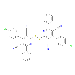3,5-Pyridinedicarbonitrile, 2,2'-dithiobis[4-(4-chlorophenyl)-6-phenyl-