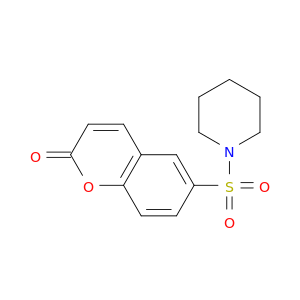 Piperidine, 1-[(2-oxo-2H-1-benzopyran-6-yl)sulfonyl]-