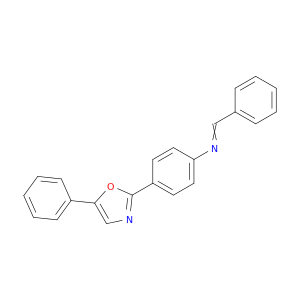 Benzenamine, N-(phenylmethylene)-4-(5-phenyl-2-oxazolyl)-