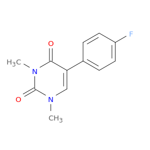 2,4(1H,3H)-Pyrimidinedione, 5-(4-fluorophenyl)-1,3-dimethyl-