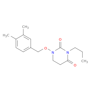 2,4(1H,3H)-Pyrimidinedione,1-[(3,4-dimethylphenyl)methoxy]dihydro-3-propyl-