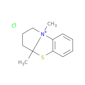 3a,9-dimethyl-1,2,3,3a-tetrahydropyrrolo[2,1-b][1,3]benzothiazol-9-ium chloride
