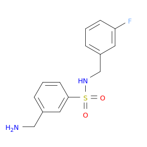 3-(Aminomethyl)-n-[(3-fluorophenyl)methyl]benzene-1-sulfonamide