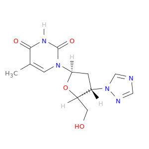 Thymidine,3'-deoxy-3'-(1H-1,2,4-triazol-1-yl)- (9CI)