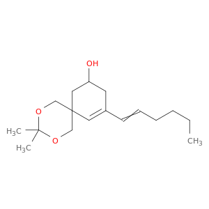 2,4-Dioxaspiro[5.5]undec-10-en-8-ol, 10-(1-hexenyl)-3,3-dimethyl-