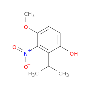 Phenol, 4-methoxy-2-(1-methylethyl)-3-nitro-