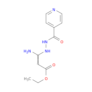 4-吡啶羧酸,2-(1-氨基-3-乙氧基-3-氧代-1-丙烯-1-基1-基)酰肼