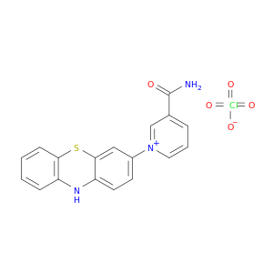 Pyridinium, 3-(aminocarbonyl)-1-(10H-phenothiazin-3-yl)-, perchlorate