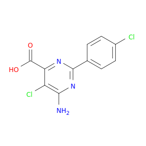 6-氨基-5-氯-2-(4-氯苯基)嘧啶-4-甲酸