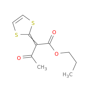 Butanoic acid, 2-(1,3-dithiol-2-ylidene)-3-oxo-, propyl ester