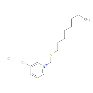 Pyridinium, 3-chloro-1-[(octylthio)methyl]-, chloride