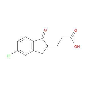 1H-Indene-2-propanoic acid, 5-chloro-2,3-dihydro-1-oxo-