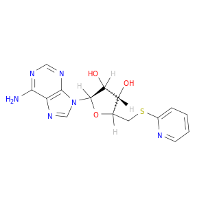 Adenosine, 5'-S-2-pyridinyl-5'-thio-