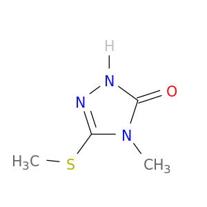 3H-1,2,4-Triazol-3-one, 2,4-dihydro-4-methyl-5-(methylthio)-