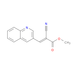 2-Propenoic acid, 2-cyano-3-(3-quinolinyl)-, methyl ester, (2E)-