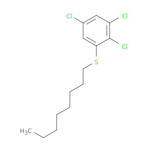 Benzene, 1,2,5-trichloro-3-(octylthio)-