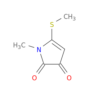 1H-Pyrrole-2,3-dione, 1-methyl-5-(methylthio)-
