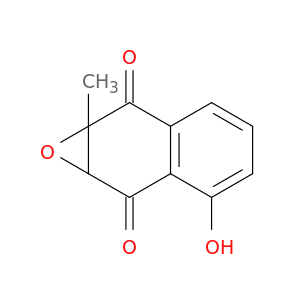 Naphth[2,3-b]oxirene-2,7-dione, 1a,7a-dihydro-6-hydroxy-1a-methyl-