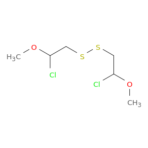 Disulfide, bis(2-chloro-2-methoxyethyl)
