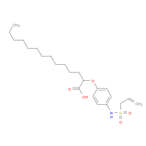 Tetradecanoic acid, 2-[4-[(2-propenylsulfonyl)amino]phenoxy]-