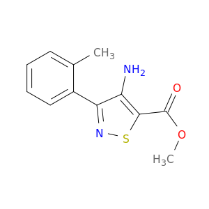 methyl 4-amino-3-(2-methylphenyl)-1,2-thiazole-5-carboxylate