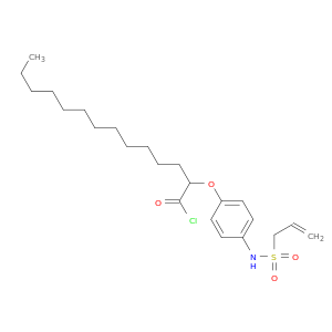 Tetradecanoyl chloride, 2-[4-[(2-propenylsulfonyl)amino]phenoxy]-