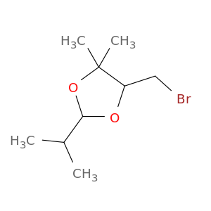 1,3-Dioxolane, 5-(bromomethyl)-4,4-dimethyl-2-(1-methylethyl)-