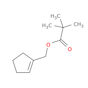 Propanoic acid, 2,2-dimethyl-, 1-cyclopenten-1-ylmethyl ester