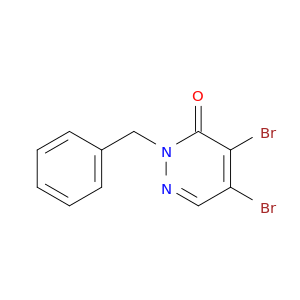 3(2H)-Pyridazinone, 4,5-dibromo-2-(phenylmethyl)-