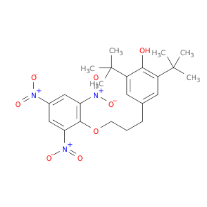 Phenol, 2,6-bis(1,1-dimethylethyl)-4-[3-(2,4,6-trinitrophenoxy)propyl]-