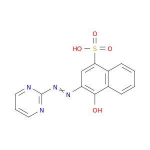 1-Naphthalenesulfonic acid, 4-hydroxy-3-(2-pyrimidinylazo)-