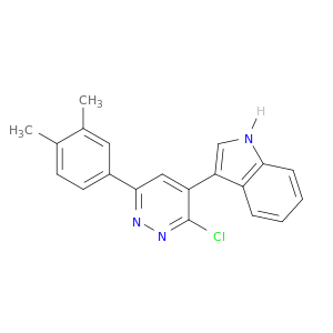 1H-Indole, 3-[3-chloro-6-(3,4-dimethylphenyl)-4-pyridazinyl]-