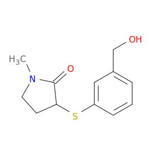 3-{[3-(Hydroxymethyl)phenyl]sulfanyl}-1-methylpyrrolidin-2-one