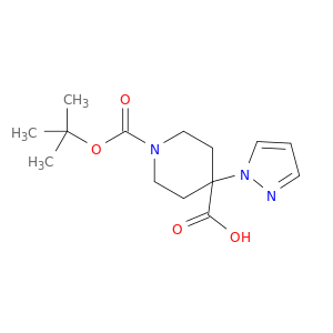 1-(叔-丁氧羰基)-4-(1H-吡唑-1-基)哌啶-4-羧酸
