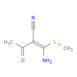 Butanenitrile,2-[amino(methylthio)methylene]-3-oxo-