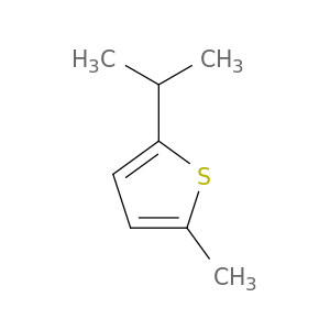 Thiophene, 2-methyl-5-(1-methylethyl)-