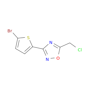 3-(5-Bromothiophen-2-yl)-5-(chloromethyl)-1,2,4-oxadiazole
