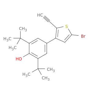 Phenol, 4-(5-bromo-2-ethynyl-3-thienyl)-2,6-bis(1,1-dimethylethyl)-