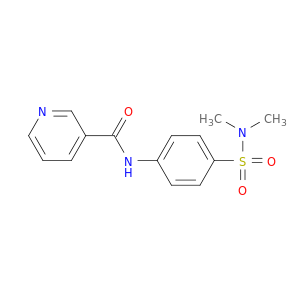 3-Pyridinecarboxamide, N-[4-[(dimethylamino)sulfonyl]phenyl]-