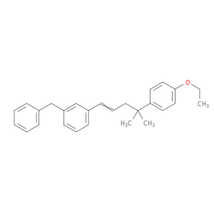 Benzene, 1-[4-(4-ethoxyphenyl)-4-methyl-1-pentenyl]-3-(phenylmethyl)-