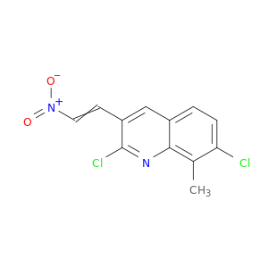 E-2,7-DICHLORO-8-METHYL-3-(2-NITRO)VINYLQUINOLINE