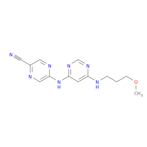 5-((6-((3-Methoxypropyl)amino)pyrimidin-4-yl)amino)pyrazine-2-carbonitrile
