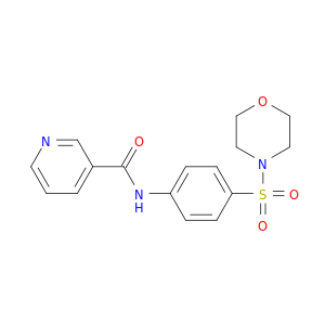 3-Pyridinecarboxamide, N-[4-(4-morpholinylsulfonyl)phenyl]-