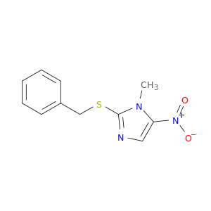 1H-Imidazole, 1-methyl-5-nitro-2-[(phenylmethyl)thio]-