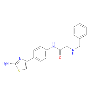 Acetamide, N-[4-(2-amino-4-thiazolyl)phenyl]-2-[(phenylmethyl)amino]-